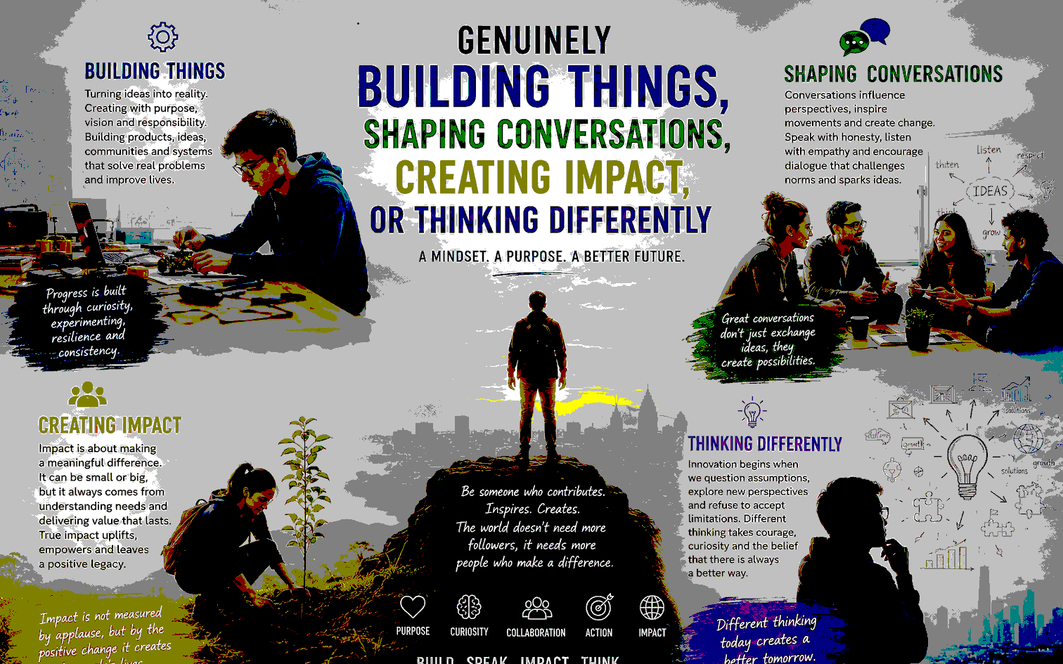 Genuinely building ideas, Shaping perspectives, and creating meaningful impact
