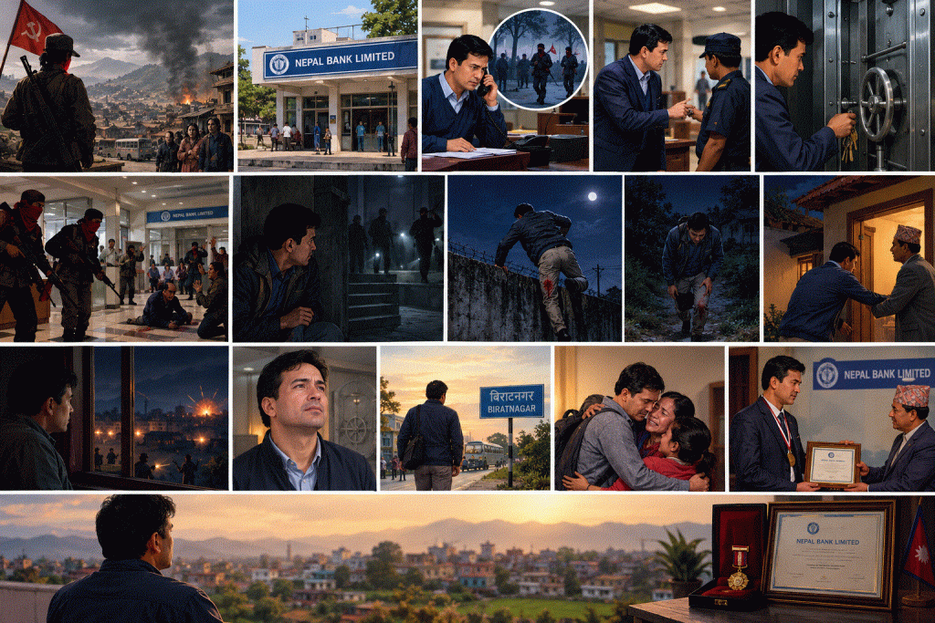 From Danger to Honor”   “The Courage That Saved the Nepal Bank limited ”