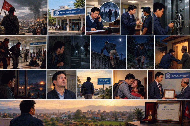 From Danger to Honor”   “The Courage That Saved the Nepal Bank limited ”